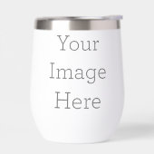 カスタムウォーターボトルスタイル: ステムなしワインタンブラー, サイズ: 325ml, カラー: ホワイト (左面)