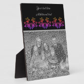 独自のステンシルフォトを作成パーソナライズされたする フォトプラーク (側面)