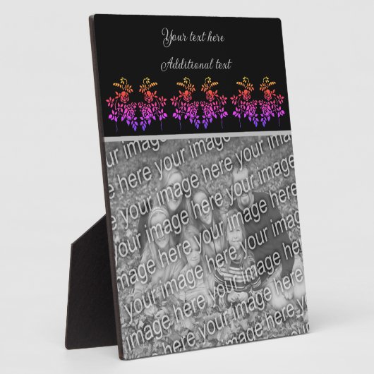 独自のステンシルフォトを作成パーソナライズされたする フォトプラーク (側面)