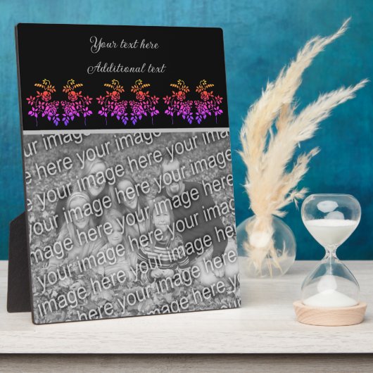 独自のステンシルフォトを作成パーソナライズされたする フォトプラーク (側面)