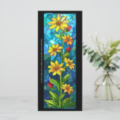 独自のステンドグラスの花ブックマークを作成 (スタンド正面)