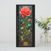 独自のステンドグラスバラブックマークカードの作成 (スタンド正面)