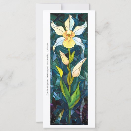 独自のステンドグラスDaffodilブックマークを作成 (正面)