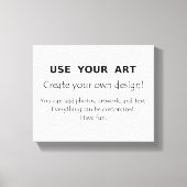 独自のストレッチされたキャンバスの壁のアートデザインを作成 キャンバスプリント (正面)