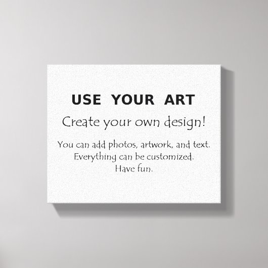 独自のストレッチされたキャンバスの壁のアートデザインを作成 キャンバスプリント (正面)