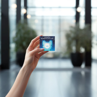 独自のスピリチュアルヒーリングハンドの作成 スクエア名刺