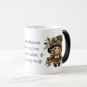 独自のスプーンな魔法のクリスマス格言を作成 モーフィングマグカップ (正面右)