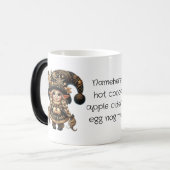 独自のスプーンな魔法のクリスマス格言を作成 モーフィングマグカップ (正面左)