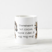 独自のスプーンな魔法のクリスマス格言を作成 モーフィングマグカップ (中央)