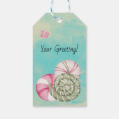 独自のスペアミントキャンディーウォームクリスマスを作成 ギフトタグ (裏面)