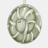 独自のスペアミントキャンディーウォームクリスマスを作成 セラミックオーナメント (左)