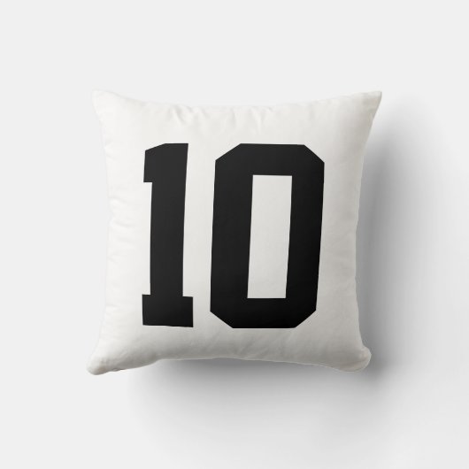 独自のスポーツカスタムジャージ番号の作成 クッション (裏面)
