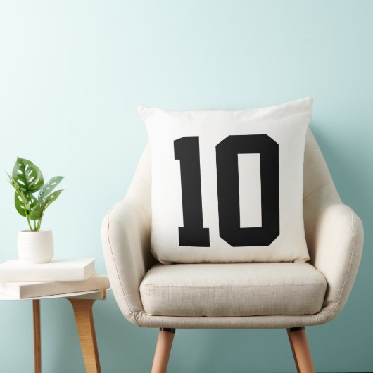 独自のスポーツカスタムジャージ番号の作成 クッション (椅子)