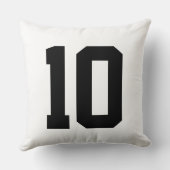 独自のスポーツカスタムジャージ番号の作成 クッション (裏面)