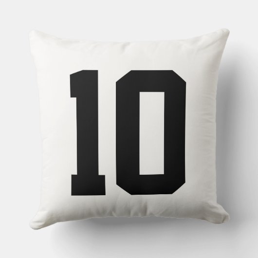 独自のスポーツカスタムジャージ番号の作成 クッション (裏面)