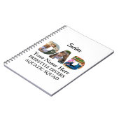 独自のスポーツパパフォトコラージュを作成するスイムパパ ノートブック (左側)