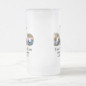 独自のスポーツパパフォトコラージュを作成するスイムパパ フロストグラスビールジョッキ (中央)