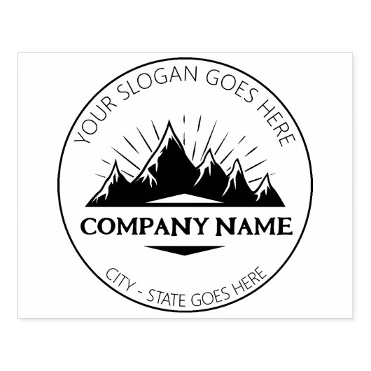 独自のスモールビジネス向けロゴを作成 ラバースタンプ (インプリント)