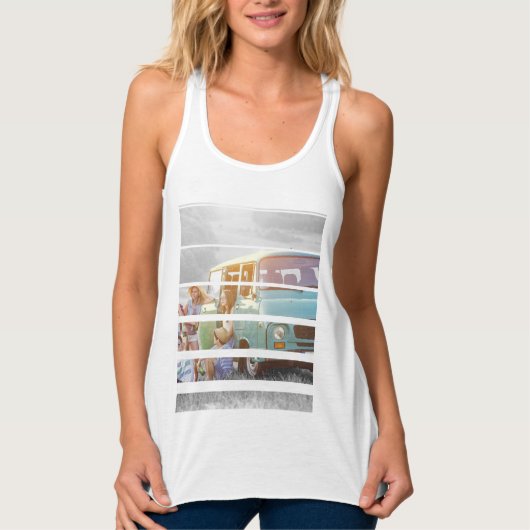 独自のセグメント化されたフォトメモリを作成 タンクトップ (正面)