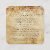 独自のセピアカスタムオールド紙の作成 エンクロージャーカード (正面)