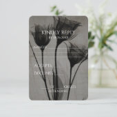 独自のセピアヴィンテージX線花を作成する 出欠カード (スタンド正面)