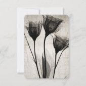 独自のセピアヴィンテージX線花を作成する 出欠カード (裏面)