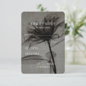 独自のセピアヴィンテージX線花を作成 出欠カード (スタンド正面)