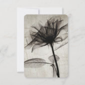 独自のセピアヴィンテージX線花を作成 出欠カード (裏面)