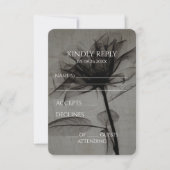 独自のセピアヴィンテージX線花を作成 出欠カード (正面)