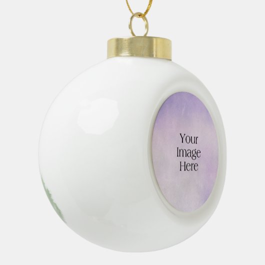 独自のセラミックオーナメントの作成 セラミックボールオーナメント (左)