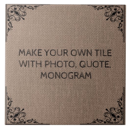 独自のセラミックタイルを作る タイル (正面)