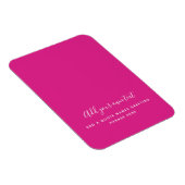 独自のセリーズピンクカスタム文字の作成パーソナライズされた マグネット (右側)