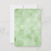 独自のソフトグリーン正方形テクスチャを作成する 出欠カード (裏面)