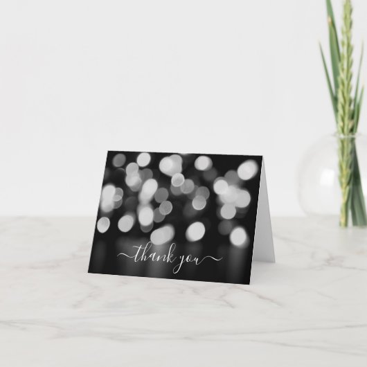 独自のソフトフォーカスグレー《写真》ぼけ味の作成 サンキューカード (正面)