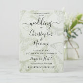 独自のソフトヴィンテージ蝶紙の作成 招待状 (スタンド正面)