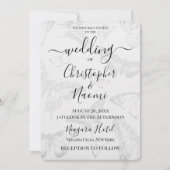 独自のソフトヴィンテージ蝶紙の作成 招待状 (正面)