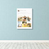 独自のソーシャルメディアのフォトコラージュを作成する キャンバスプリント (インサイチュ (ウッドフロア))