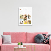 独自のソーシャルメディアのフォトコラージュを作成する キャンバスプリント (インサイチュ (リビング))