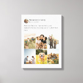 独自のソーシャルメディアのフォトコラージュを作成する キャンバスプリント