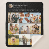 独自のソーシャルメディアのフォトコラージュを作成する シェルパブランケット (正面)