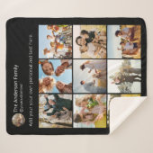 独自のソーシャルメディアのフォトコラージュを作成する シェルパブランケット (正面(横))