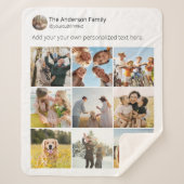 独自のソーシャルメディアのフォトコラージュを作成する シェルパブランケット (正面)