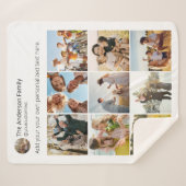 独自のソーシャルメディアのフォトコラージュを作成する シェルパブランケット (正面(横))