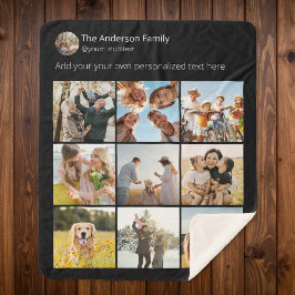 独自のソーシャルメディアのフォトコラージュを作成する シェルパブランケット