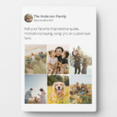 独自のソーシャルメディアのフォトコラージュを作成する フォトプラーク (正面)