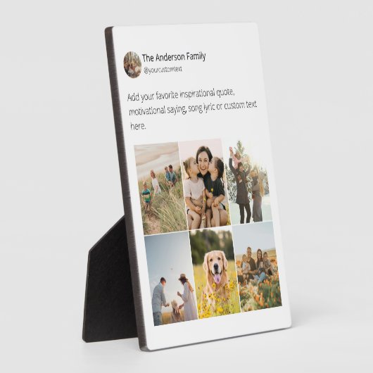 独自のソーシャルメディアのフォトコラージュを作成する フォトプラーク (側面)