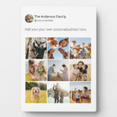 独自のソーシャルメディアのフォトコラージュを作成する フォトプラーク (正面)