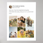 独自のソーシャルメディアのフォトコラージュを作成する ポスター (正面)