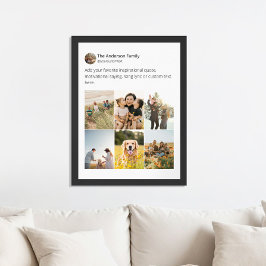 独自のソーシャルメディアのフォトコラージュを作成する ポスター