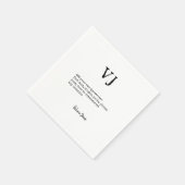 独自のタイプライターの作成フォントモノグラム詩引用文 スタンダードカクテルナプキン (角)